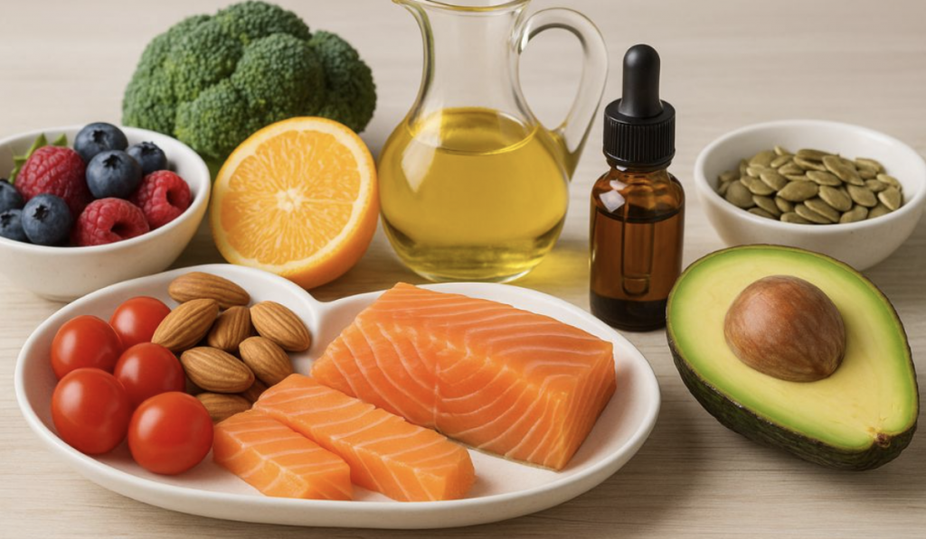 Nutrition et huiles végétales - une synergie efficace contre le vieillissement cutané prématuré